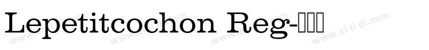 Lepetitcochon Reg字体转换